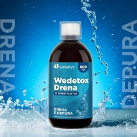 Drainant Forte Detox et Diurétique contre la Rétention deau, Détoxifiant foie, Anti-cellulite, élimine les Toxines et les li