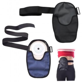 Housses de sac de stomie 2 pièces, ceinture stomie en tissu Oxford réglable et imperméable, housses sac colostomie pour iléos