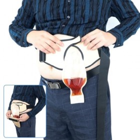 Lot de 2 housses de sac stomie imperméables et réglables en tissu évacuant lhumidité pour ceinture stomie lavables et réutil