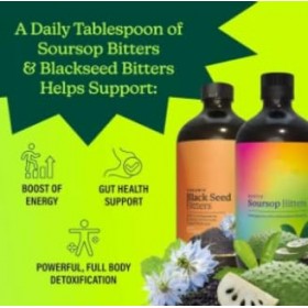 Corossol Bitters Liquid - Soutient le bien-être digestif et la fonction immunitaire - Détox - Perte de poids - Purifie et lis