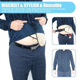 2 pièces housses de sac de stomie imperméables réglables en tissu évacuant lhumidité ceinture stomie lavables et réutilisabl