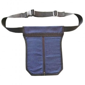 Support de sac de cathéter sur la taille 10x9, support sac néphrostomie en polyester imperméable avec fermeture éclair ouvert