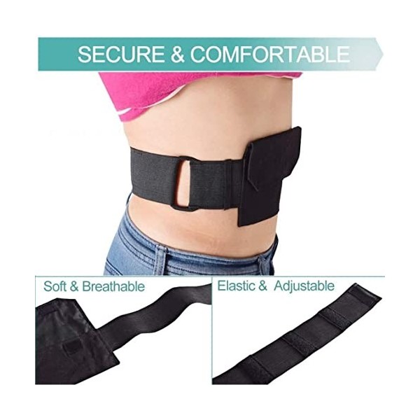 Ceinture de sonde dalimentation, couverture de dialyse péritonéale Ceinture PD confortable Support sonde dalimentation G/Pe