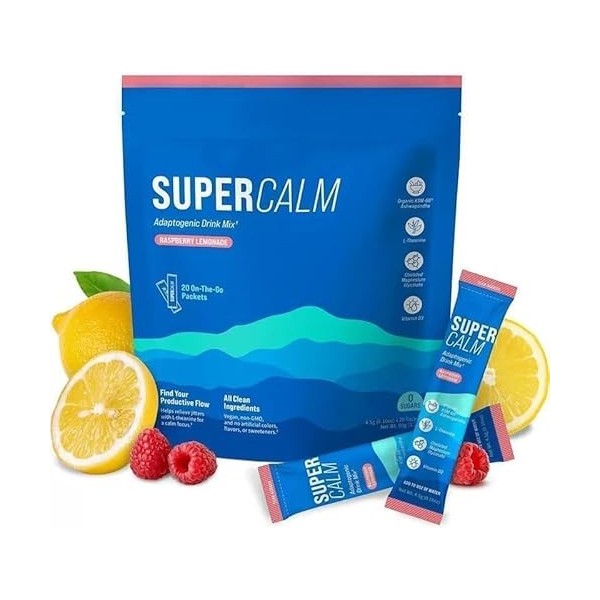 Complexe de relaxation et de concentration SUPER-CALM – Soutient la fonction psychologique et le système nerveux – Saveur fra