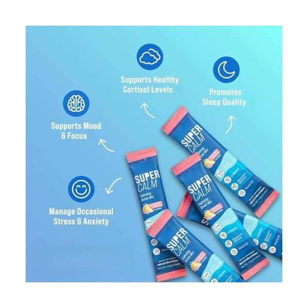 Complexe de relaxation et de concentration SUPER-CALM – Soutient la fonction psychologique et le système nerveux – Saveur fra