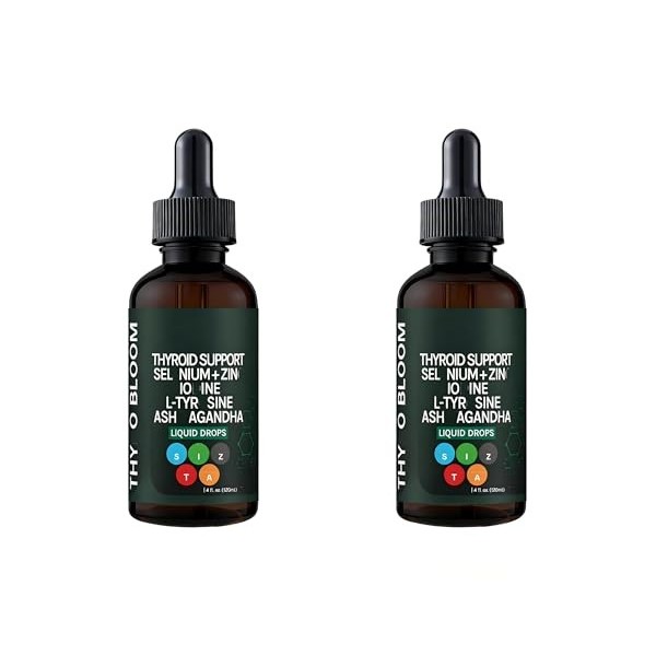 Gouttes pour la thyroïde, énergie et concentration accrues, 120 ml,2pcs Diurétiques
