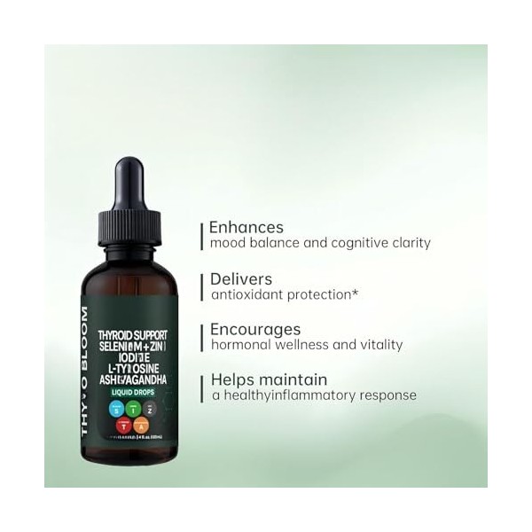 Gouttes pour la thyroïde, énergie et concentration accrues, 120 ml,2pcs Diurétiques