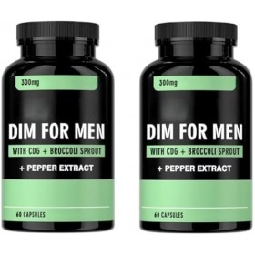 DIM pour Hommes 300mg, Favorise lÉquilibre Hormonal et la Vitalité,2pcs Diurétiques