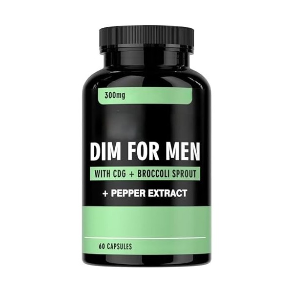 DIM pour Hommes 300mg, Favorise lÉquilibre Hormonal et la Vitalité,2pcs Diurétiques