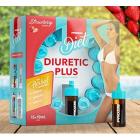 Prozis Diuretic Plus 15 x 10 ml - diurétique naturel Égiseto, dent de lion et raisin ursine
