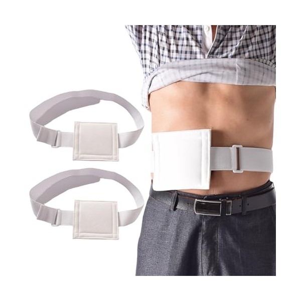 Fournitures de sonde dalimentation, ceinture de sonde dalimentation 2 pièces, support respirant doux et confortable réglabl