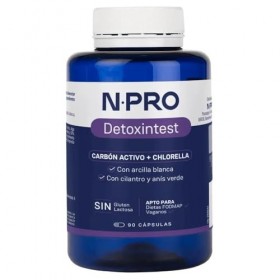 NPRO DETOXintest 90cap. – gélules qui facilitent la supplémentation quotidienne, recommandé en complément d’une alimentation 