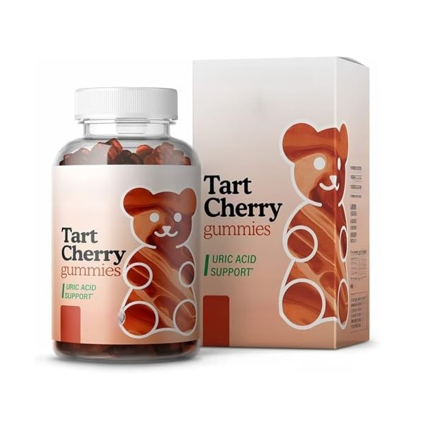 Gummies aux cerises acidulées pour le nettoyage à lacide urique, le sommeil, la goutte, le soutien des articulations et des 