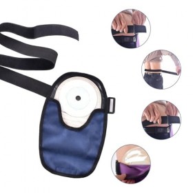Housses de sac de stomie, housses sac diléostomie imperméables avec ceinture réglable, ceinture colostomie réutilisable pour