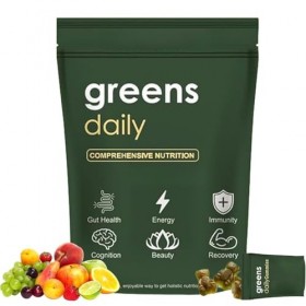 Greens Gummies,Convient à la digestion, à la concentration, à lénergie et à limmunité,convient aux hommes et aux femmes
