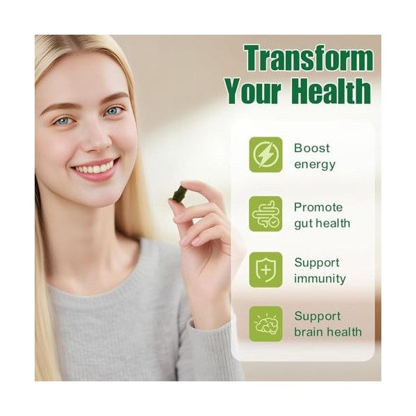 Greens Gummies,Convient à la digestion, à la concentration, à lénergie et à limmunité,convient aux hommes et aux femmes