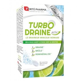 Forté Pharma - TurboDraine Activ - Complément Alimentaire Minceur - Guarana, Calcium, Magnésium, Queue de cerise - Draineur, ...