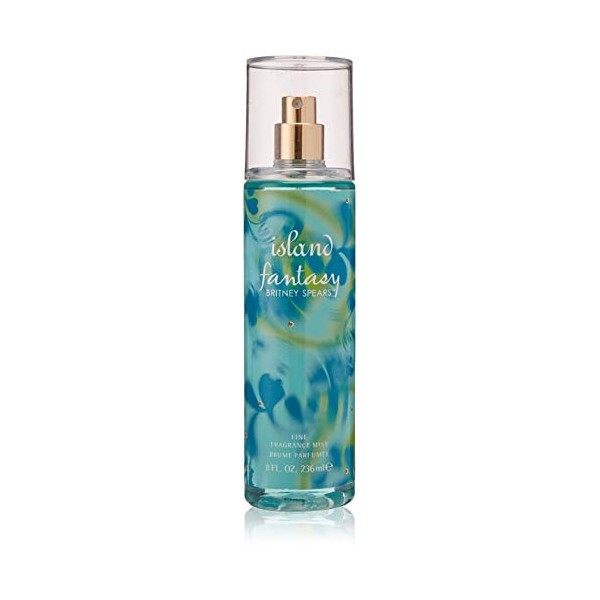 Britney Spears Island Fantasy, Brume Parfumée pour Femme, Senteur Florale et Fruitée