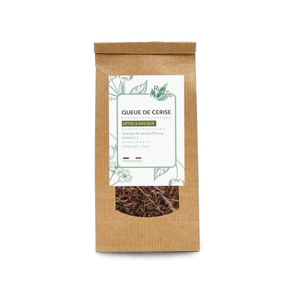 Rue Des Plantes - Queue de Cerise Tisane 100g - Infusion Purifiante et Détoxifiante
