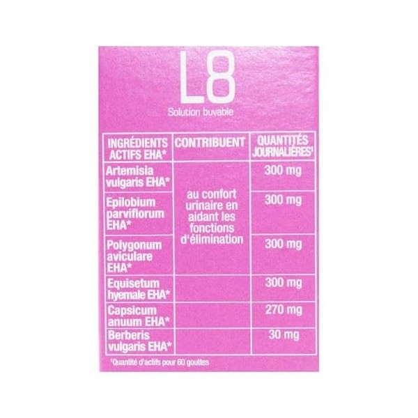 Lehning Femmes L8 Solution Buvable 30ml Diurétiques