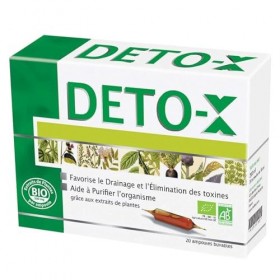 NUTRI EXPERT - Deto-X -Complément alimentaire BIO à base dextraits dArtichaut, Fenouil, Ortie, Bardane, Frêne, Thé Vert & M D...