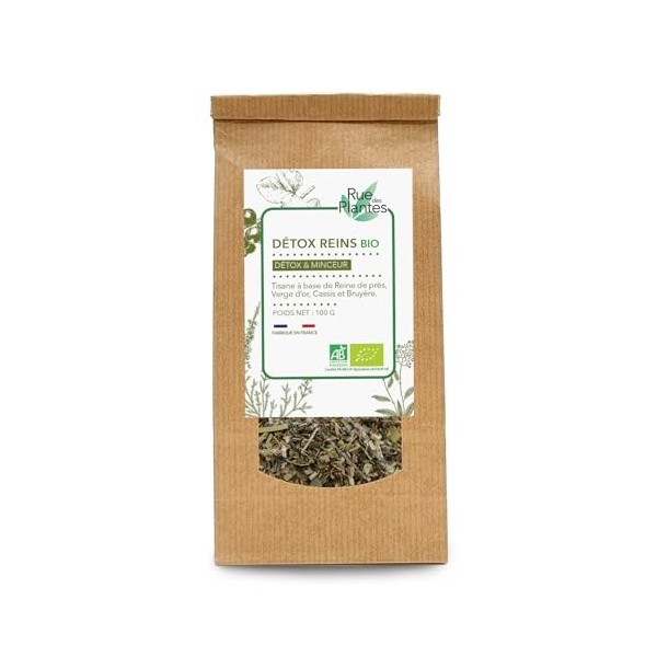 Tisane Détox Reins Bio 100g - Infusion Purifiante Naturelle, Soutien Santé Rénale, Mélange dHerbes Bienfaisantes