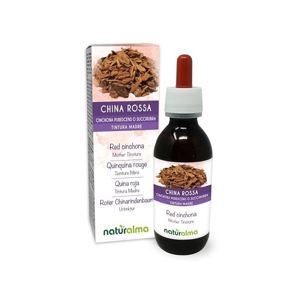 Quinquina rouge Cinchona pubescens ou C. succirubra écorce Teinture Mère sans alcool Naturalma - Extrait liquide gouttes 12