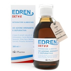Edren Detox Drainant Forte Minceur | Aide à Contraster Rétention et Gonflement | Bromélaïne Vidange Forte Favorise Légèreté e