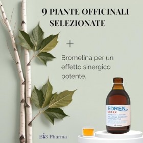 Edren Detox Drainant Forte Minceur | Aide à Contraster Rétention et Gonflement | Bromélaïne Vidange Forte Favorise Légèreté e