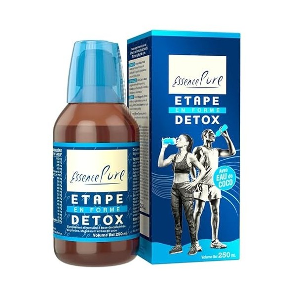ETAPE DETOX Essence Pure | Puissant amincissant, diurétique et drainant pour la rétention deau - Avec Artichaut e Prêle | 25