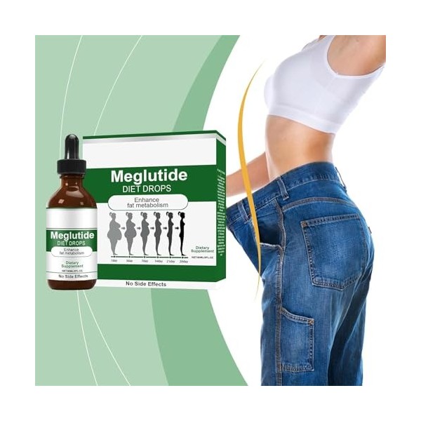 Ourlyard Meglutide Diet Drops, Ourlyard Meglutide Drops, ingrédient naturel puissant, doux et confortable, peau raffermissant