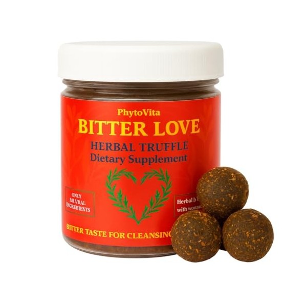 Bitter Love Détoxifiant intestinal pour les humains –Comprimés amères à mâcher pour les personnes souffrant darmoise, de can ...