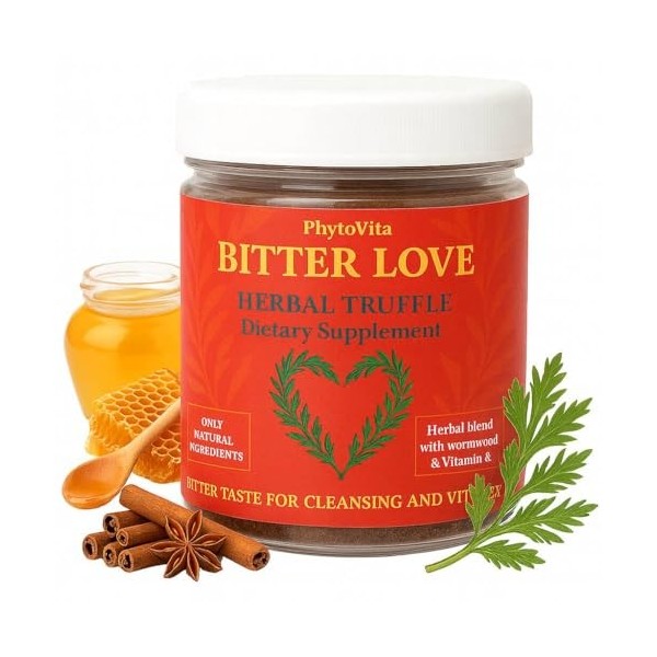 Bitter Love Détoxifiant intestinal pour les humains –Comprimés amères à mâcher pour les personnes souffrant darmoise, de can ...