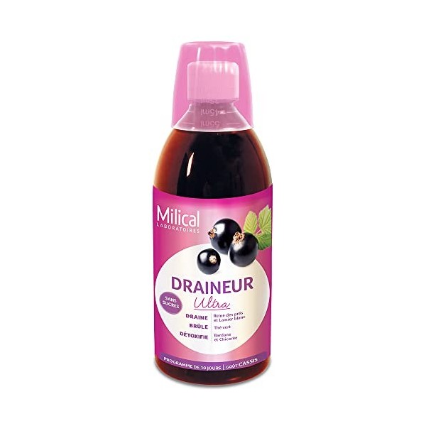 Milical - Draineur Ultra Gout Cassis 500ml Milical