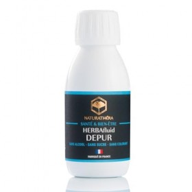 Naturathéra HERBAFLUID DÉPUR - Complément Alimentaire Détox Purifiant Beauté de la Peau, Extraits de plantes - 125 ml - Fabri