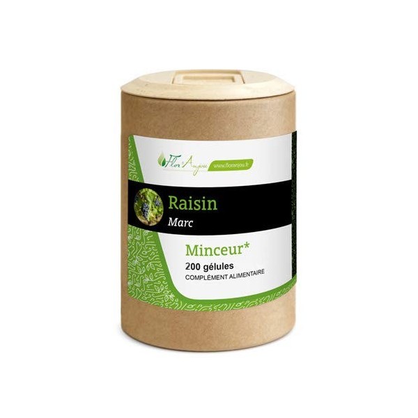 Floranjou - Gélules Raisin marc - 200 gélules