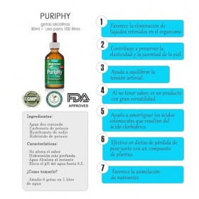 PURIPHY gouttes pour boire de leau alcaline 30 ml Alkaline Care