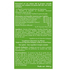 NATURFIT - Drainaslim® - Complément alimentaire aux extraits de plantes BIO - Aide à drainer, détoxifier et faciliter la pert