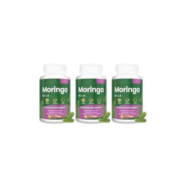 Moringa, 90 unités, feuille pure de Moringa Oleifera, avec vitamines et acides aminés,1PCS Diurétiques