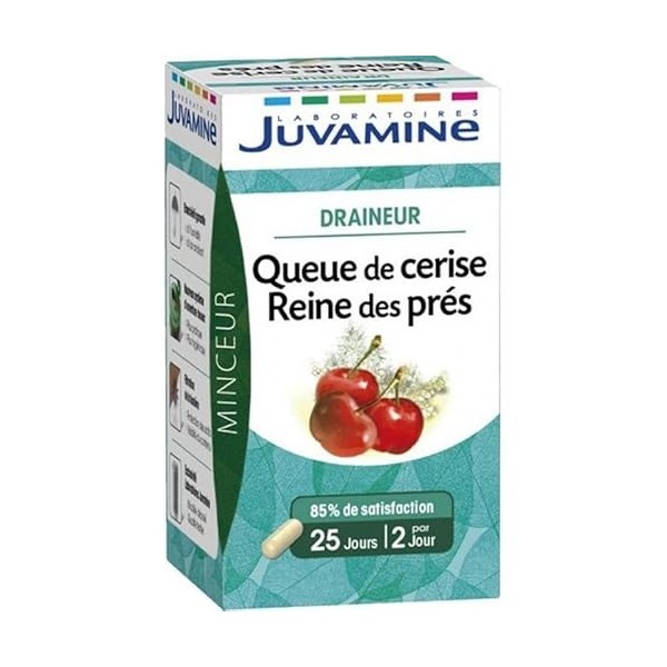 Juvamine Minceur Draineur Queue de Cerise Reine des Prés lot de 2 Diurétiques