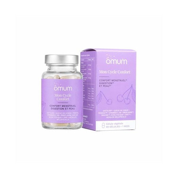 OMUM - Mon Cycle Confort - Règles, cycle féminin & SPM : Confort menstruel, douleurs de règles - Avant et pendant les règles ...