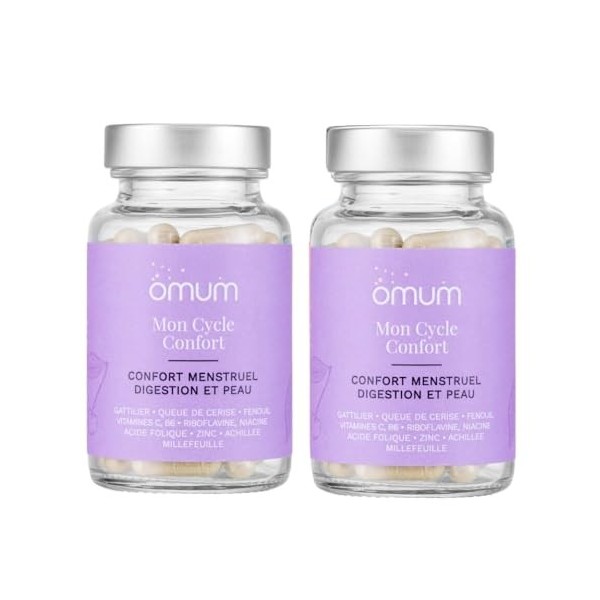 OMUM - Mon Cycle Confort - Règles, cycle féminin & SPM : Confort menstruel, douleurs de règles - Avant et pendant les règles ...