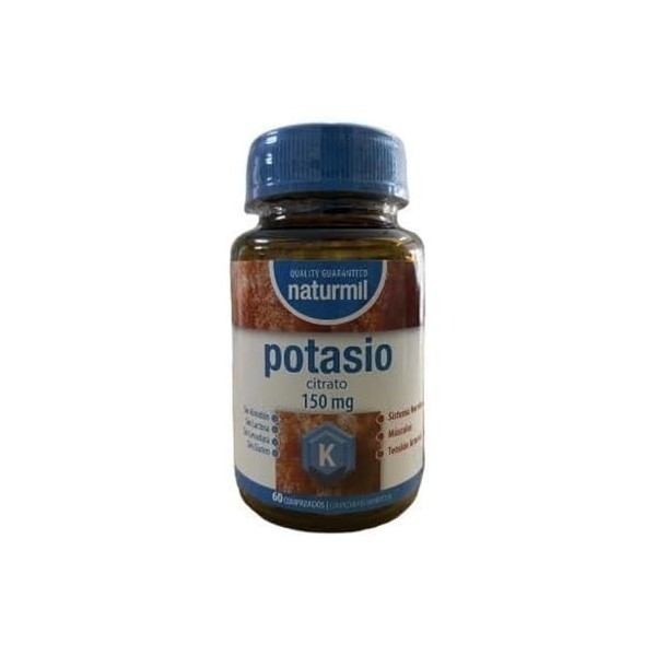 DIETMED CITRATO DE POTASIO 150mg 60comp. – préparation en comprimés pour une prise régulière, facile à intégrer dans la routi