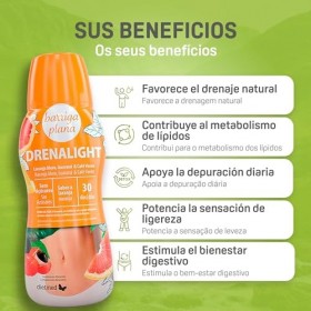 DIETMED Drenalight Ventre Plat - Solution orale 600 ML - Orange Rouge Moro 400 MG - Guarana 300 MG et Café Vert 300 MG - Orth
