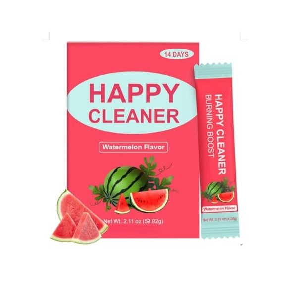 Happy - Nettoyant, nouvelle saveur de pastèque, bon pour la digestion intestinale, antioxydant naturel