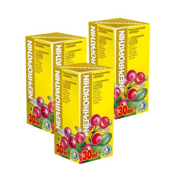 Nephropathin Phyto Concentré - Pack de 3 - Cours de 21 jours - Extraits de plantes naturelles - Santé du rein - Hypertension