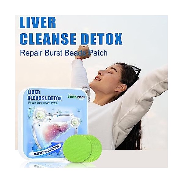 BTRA Intense Antioxidant Liver Cleanse Burst Beads Patch PRO,Natural Plant Belly Button Patch Liver Cleanse & Repair Fatty Li...