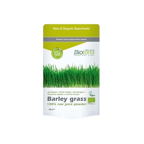BIOTONA BARLEY GRASS cebada 150gr. – soin conçu pour une utilisation régulière, poids 150 g, peut être utilisé régulièrement 