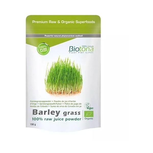 BIOTONA BARLEY GRASS cebada 150gr. – soin conçu pour une utilisation régulière, poids 150 g, peut être utilisé régulièrement 