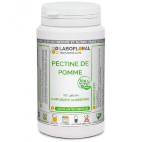 Pectine de pomme Labofloral 150 gélules dosées à 300 mg - Complément alimentaire - Minceur, coupe-faim - Fabriqué en france